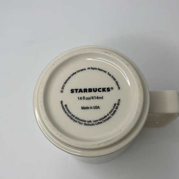 2015 Starbucks Black Siren Logo 14oz Coffee Mug - Picture 4 of 5